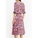 Платье VANESSA TULIP PRINT DRESS LOST INK артикул LO019EWJOV64 купить cо скидкой