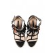 Босоножки RAISE COLOURED TASSLE TRIM BLOCK HEEL SANDAL LOST INK модель LO019AWGOJ02