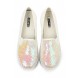 Слипоны MERMAID SEQUIN FLATFORM PLIMSOLL - PINK & WHITE LOST INK артикул LO019AWGUA61